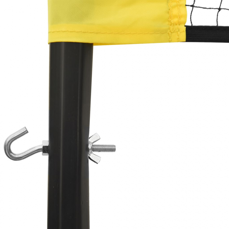 Volleyballnetz Gelb und Schwarz 823x244 cm PE-Gewebe