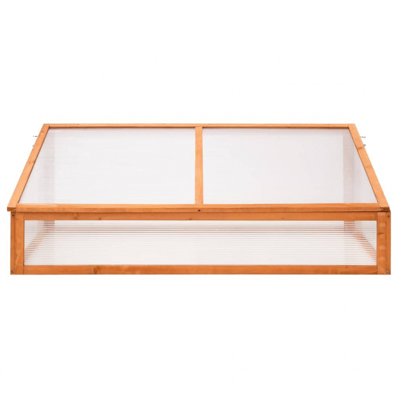 Gewächshaus Orange 110x58,5x39 cm Tannenholz