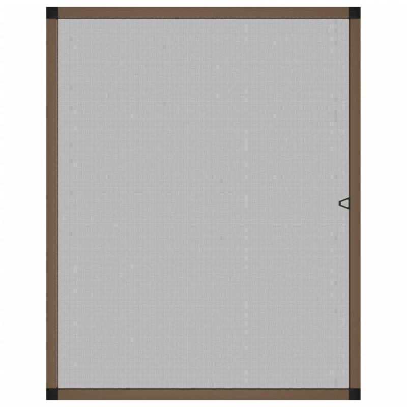 Insektenschutz für Fenster Braun 80x100 cm