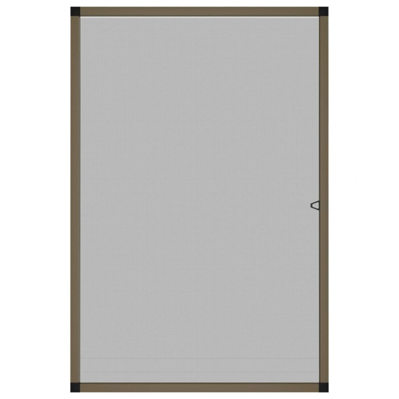 Insektenschutz für Fenster Braun 80x120 cm