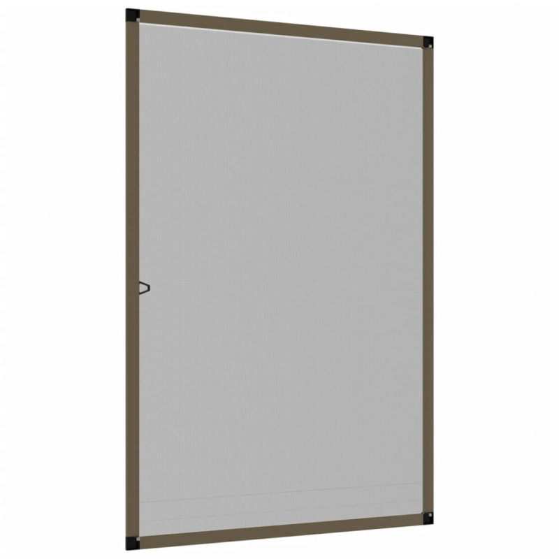 Insektenschutz für Fenster Braun 80x120 cm
