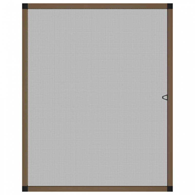 Insektenschutz für Fenster Braun 100x120 cm