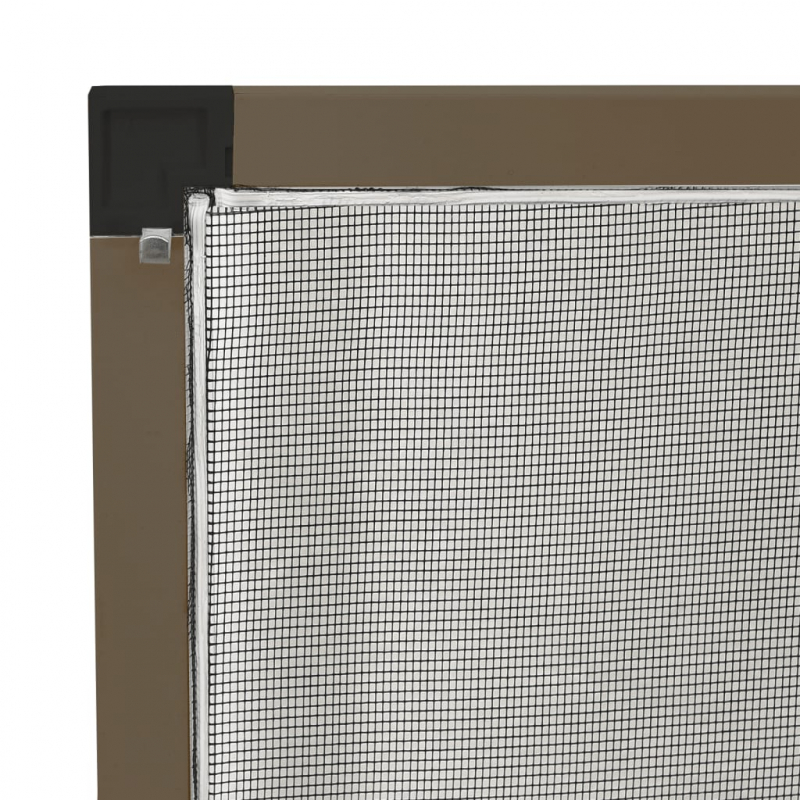 Insektenschutz für Fenster Braun 100x120 cm