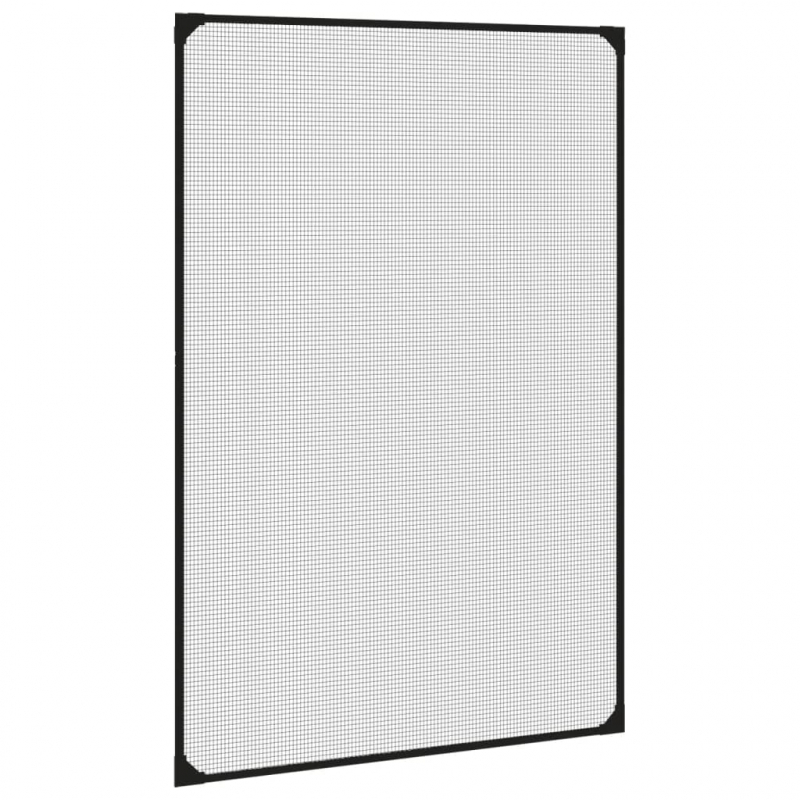 Magnet-Insektenschutz für Fenster Anthrazit 80x120 cm