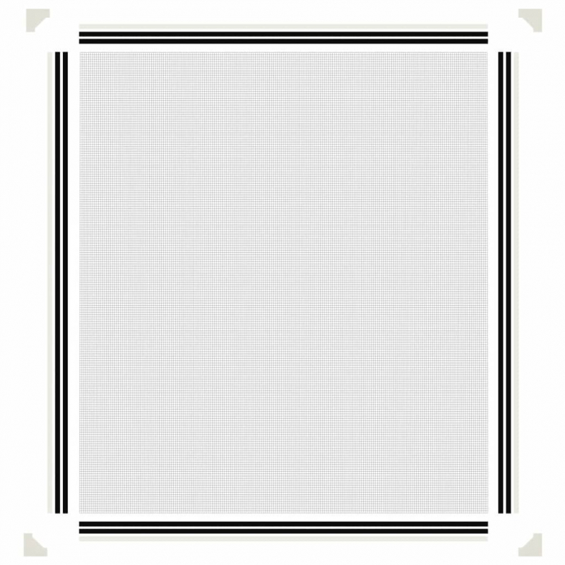 Magnet-Insektenschutz für Fenster Weiß 130x150 cm