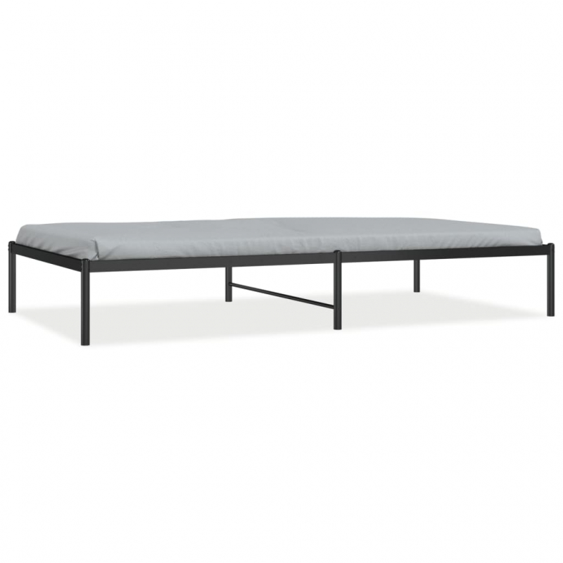 Bettgestell Metall Schwarz 107x203 cm