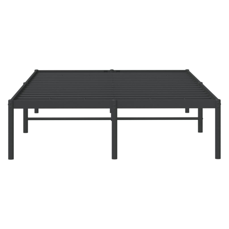 Bettgestell Metall Schwarz 135x190 cm