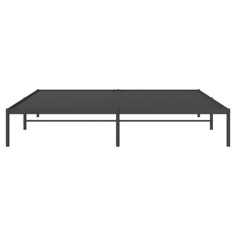 Bettgestell Metall Schwarz 200x200 cm