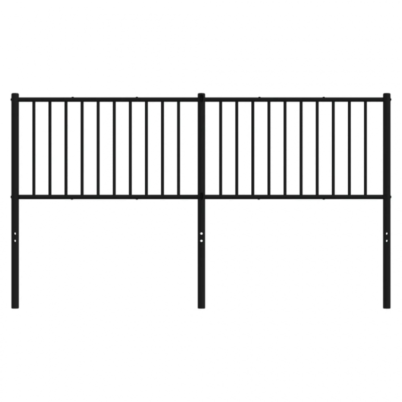 Kopfteil Metall Schwarz 160 cm