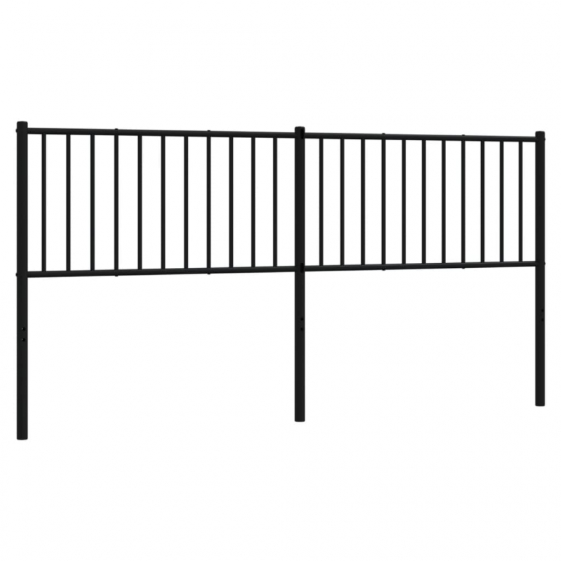 Kopfteil Metall Schwarz 180 cm