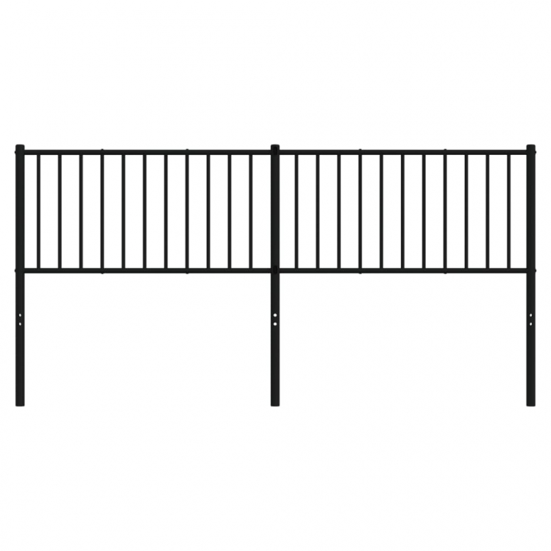 Kopfteil Metall Schwarz 180 cm
