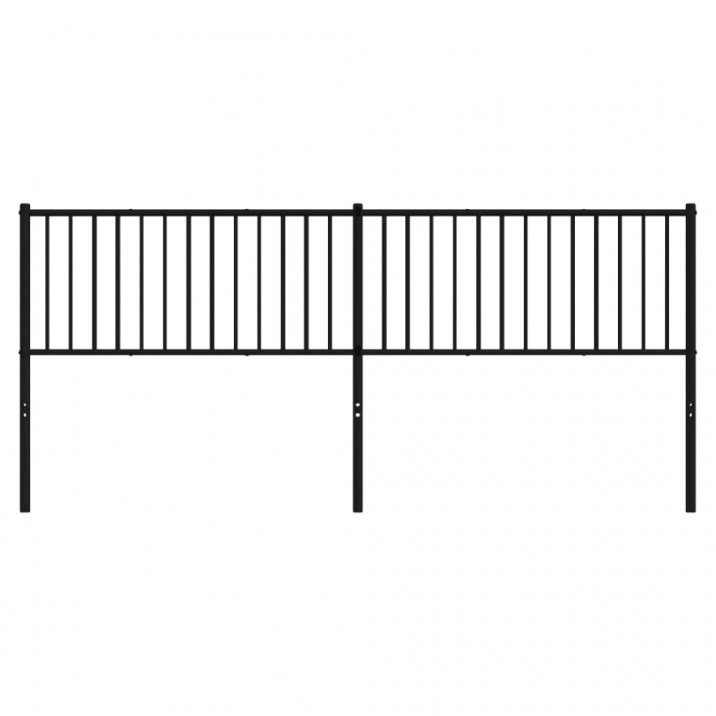 Kopfteil Metall Schwarz 200 cm
