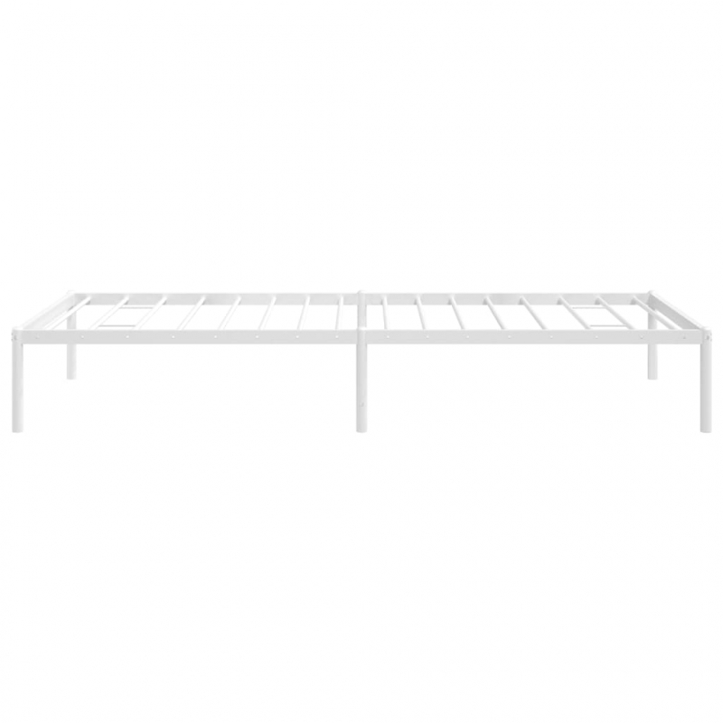 Bettgestell Metall Weiß 90x200 cm