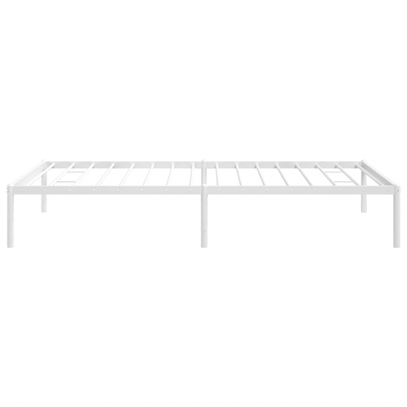 Bettgestell Metall Weiß 100x190 cm
