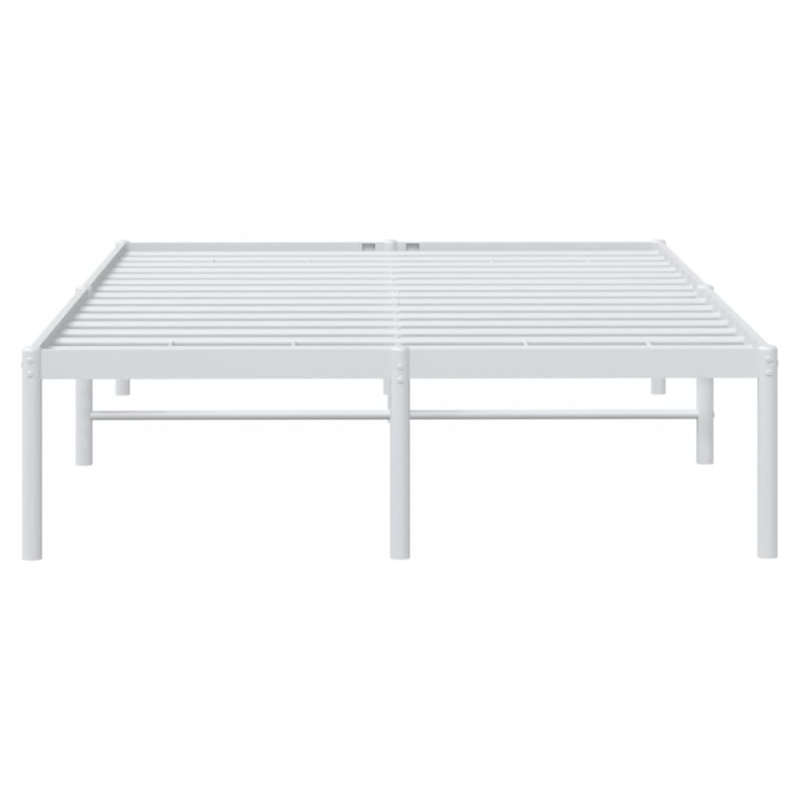 Bettgestell Metall Weiß 120x200 cm
