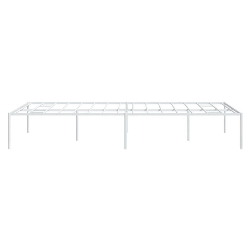 Bettgestell Metall Weiß 135x190 cm