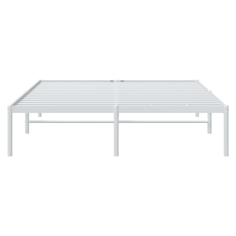 Bettgestell Metall Weiß 140x200 cm