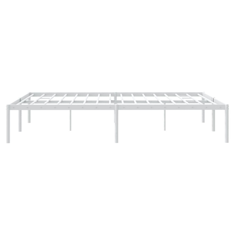 Bettgestell Metall Weiß 160x200 cm
