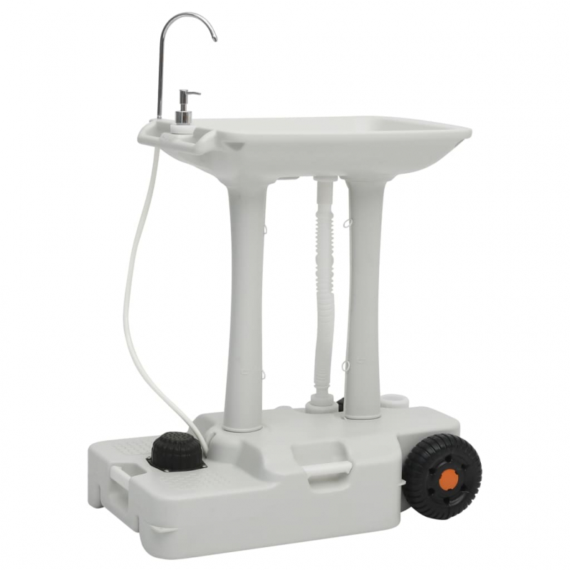 Tragbare Campingtoilette mit Waschbecken und Wasserbehälter