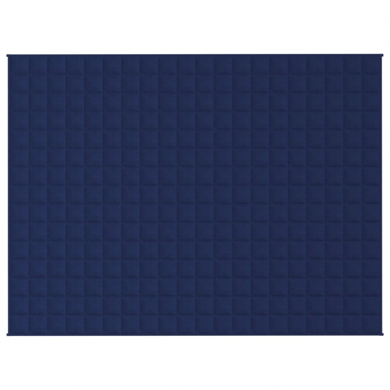 Gewichtsdecke Blau 152x203 cm 7 kg Stoff