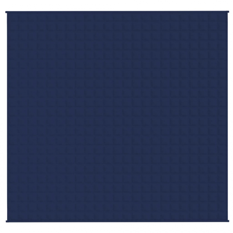 Gewichtsdecke Blau 220x240 cm 11 kg Stoff