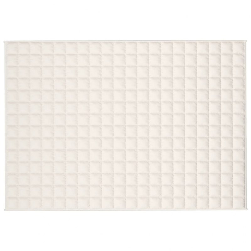 Gewichtsdecke Hellcreme 137x200 cm 10 kg Stoff