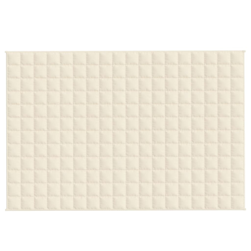 Gewichtsdecke Hellcreme 122x183 cm 9 kg Stoff