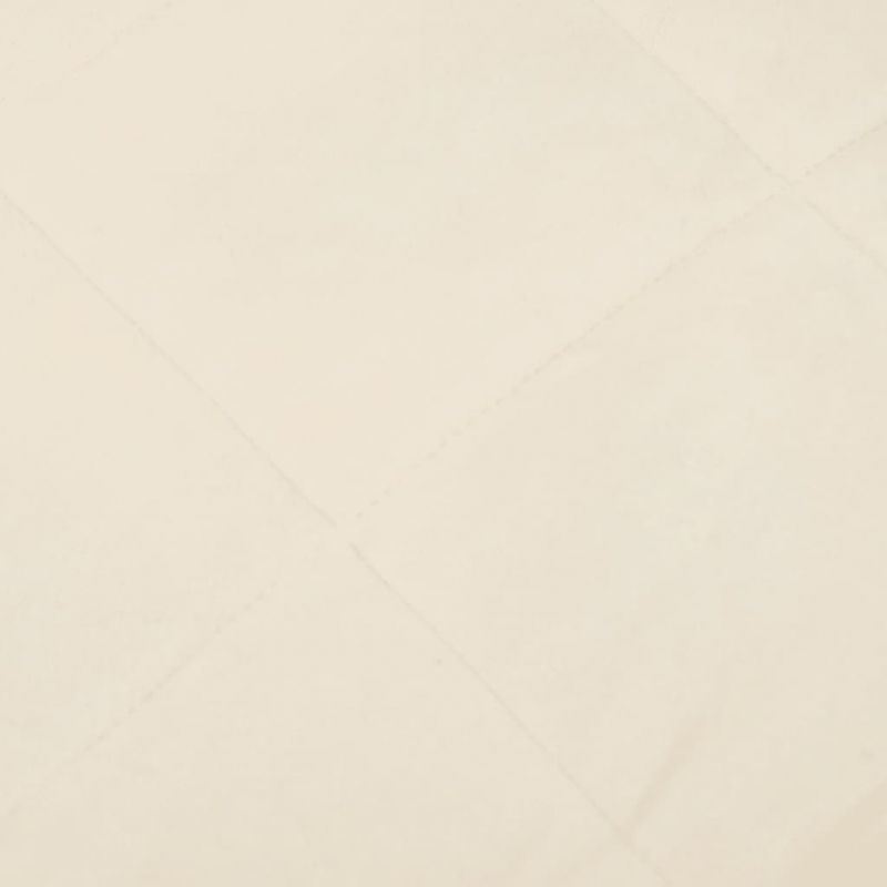 Gewichtsdecke Hellcreme 152x203 cm 11 kg Stoff
