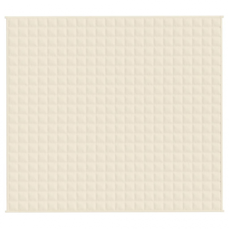 Gewichtsdecke Hellcreme 200x220 cm 9 kg Stoff