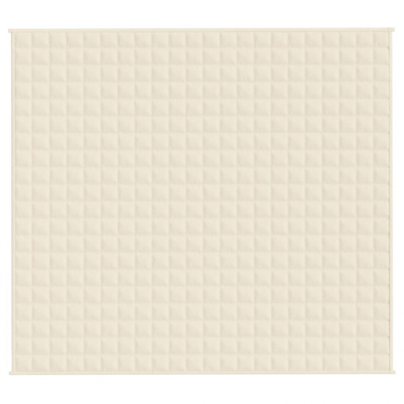 Gewichtsdecke Hellcreme 200x230 cm 9 kg Stoff