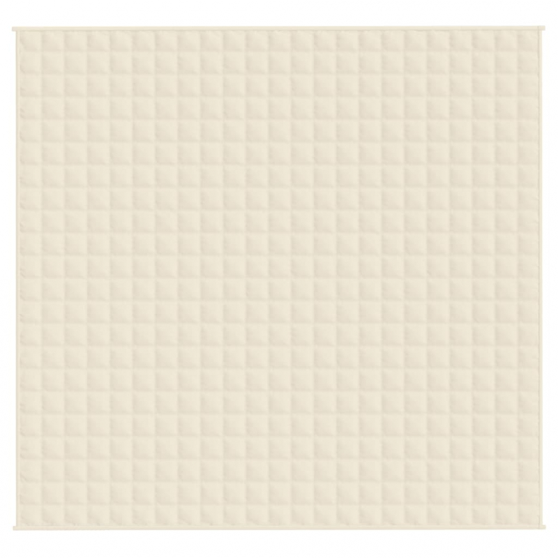Gewichtsdecke Hellcreme 220x240 cm 15 kg Stoff