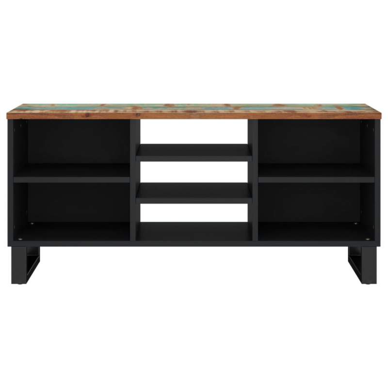 TV-Schrank 100x33x46 cm Altholz Massiv & Holzwerkstoff