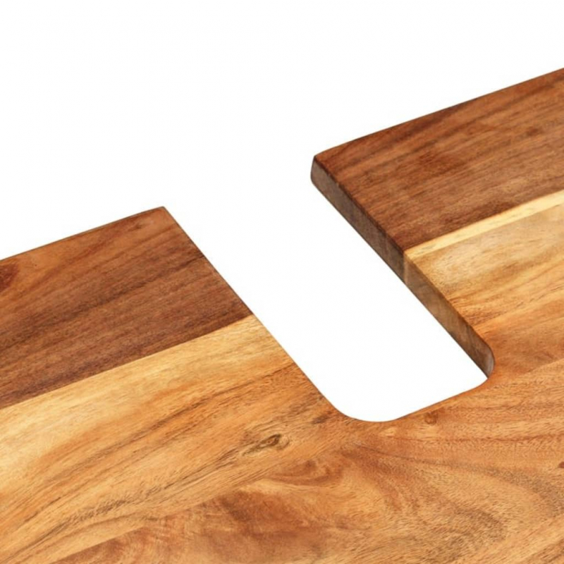 Waschbeckenunterschrank Massivholz Akazie und Holzwerkstoff