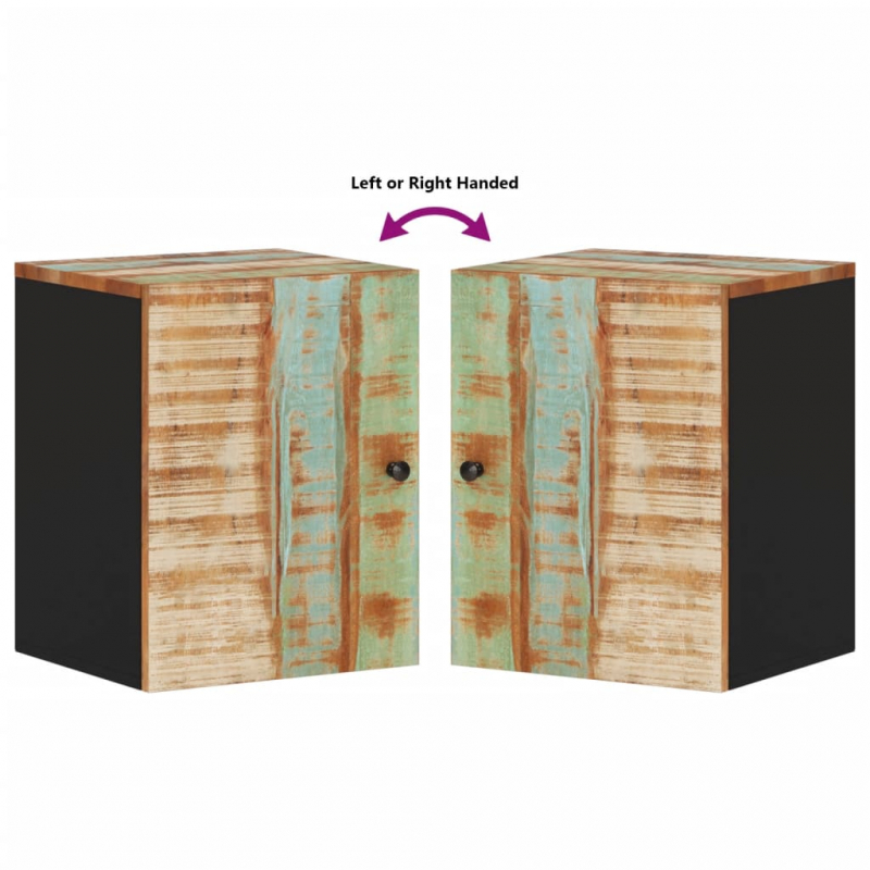 Bad-Wandschrank 38x33x48 cm Altholz Massiv