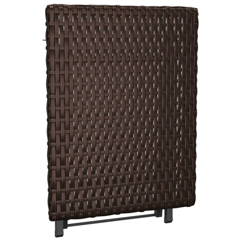 Klapptisch Braun 45x35x32 cm Poly Rattan