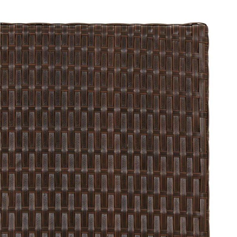 Klapptisch Braun 45x35x32 cm Poly Rattan