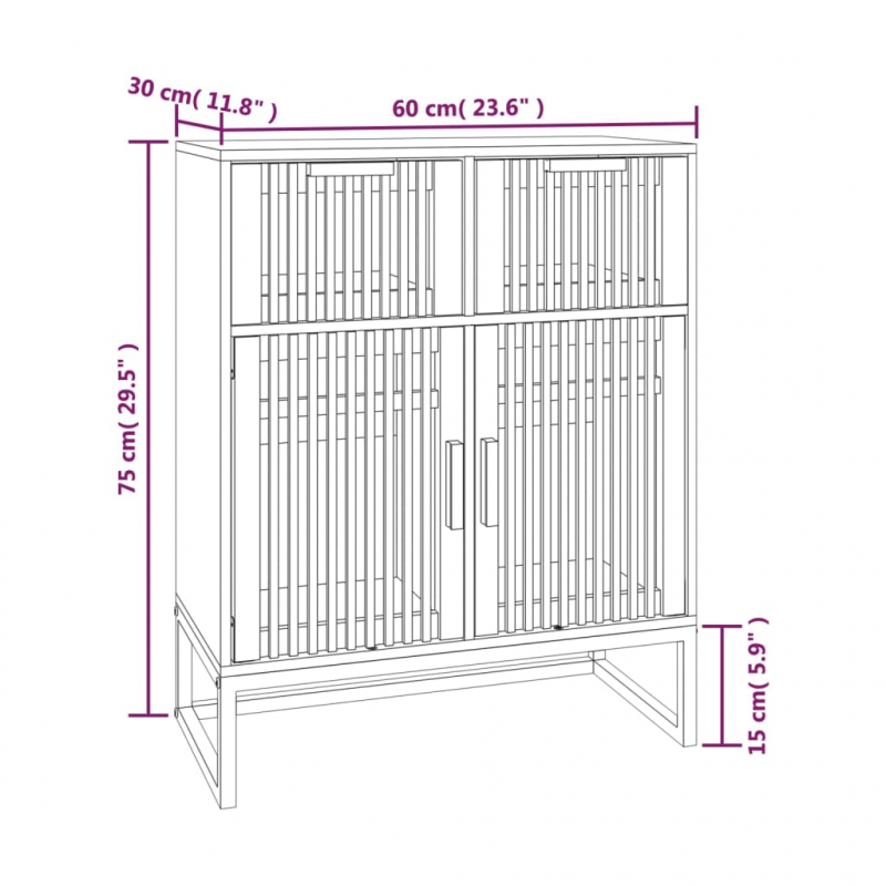 Sideboard 60x30x75 cm Holzwerkstoff