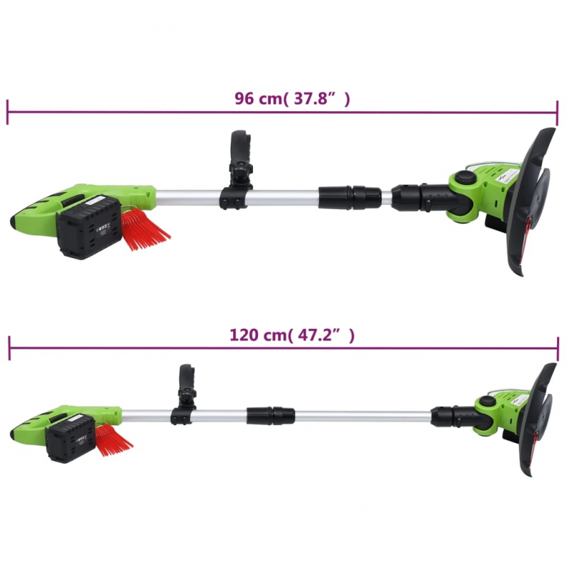 4-tlg. Akku-Gartengerät-Set mit Ladegeräte & Akkus