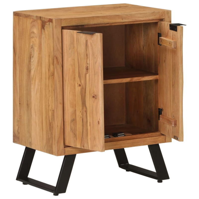 Sideboard mit 2 Türen 55x36x72 cm Massivholz Akazie