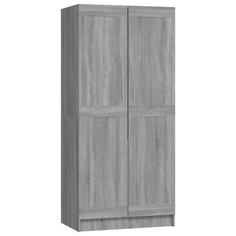 Kleiderschrank Grau Sonoma 82,5x51,5x180 cm Holzwerkstoff