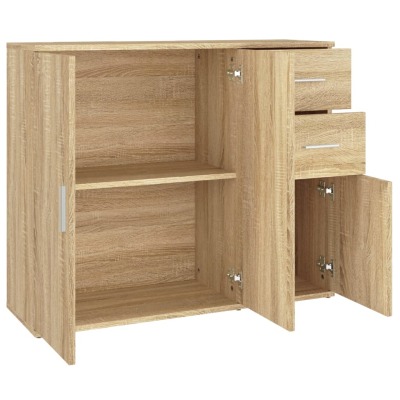 Sideboard Sonoma-Eiche 91x29,5x75 cm Holzwerkstoff