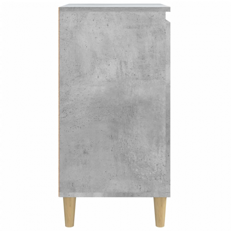 Nachttische 2 Stk. Betongrau 40x35x70 cm Holzwerkstoff