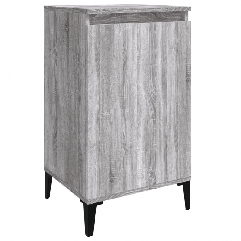 Nachttische 2 Stk. Grau Sonoma 40x35x70 cm Holzwerkstoff