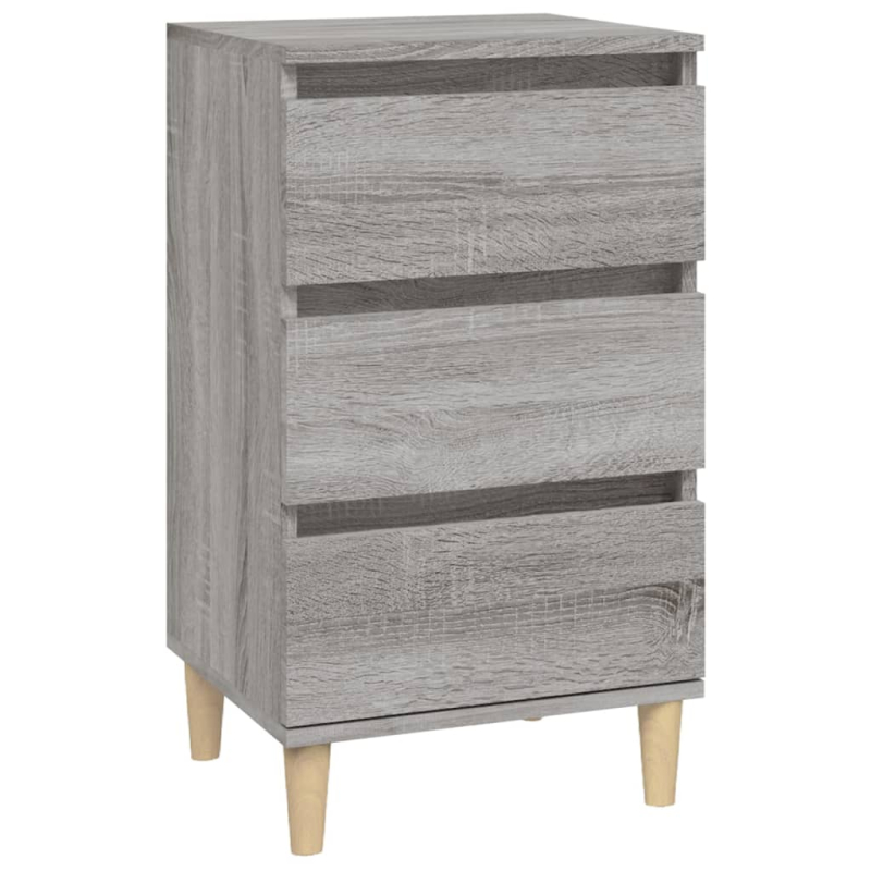 Nachttisch Grau Sonoma 40x35x70 cm Holzwerkstoff