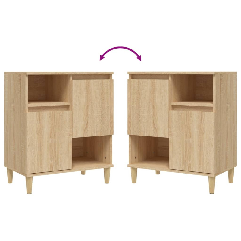 Sideboard Sonoma-Eiche 60x35x70 cm Holzwerkstoff
