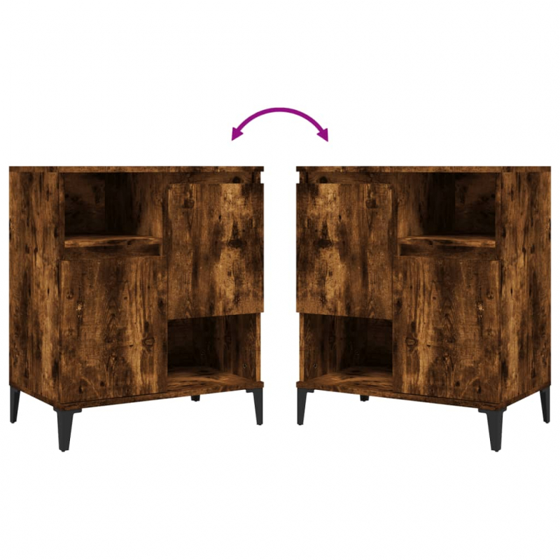 Sideboard Räuchereiche 60x35x70 cm Holzwerkstoff