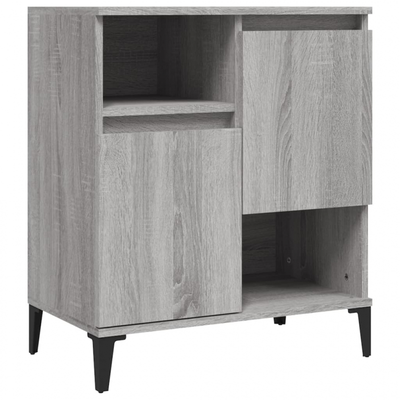 Sideboard Grau Sonoma 60x35x70 cm Holzwerkstoff