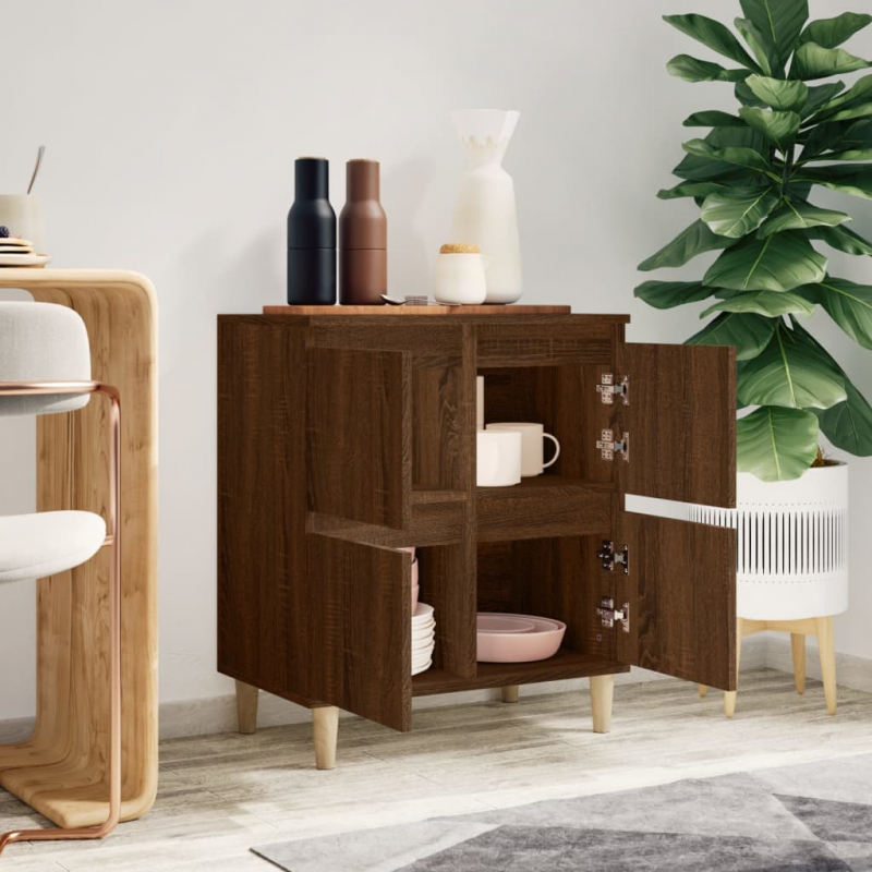 Sideboard Braun Eichen-Optik 60x35x70 cm Holzwerkstoff