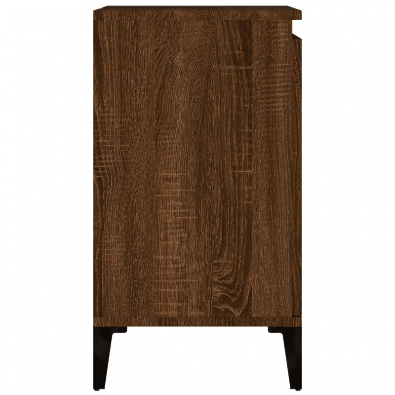 Waschbeckenunterschrank Braun Eichen-Optik 58x33x60 cm