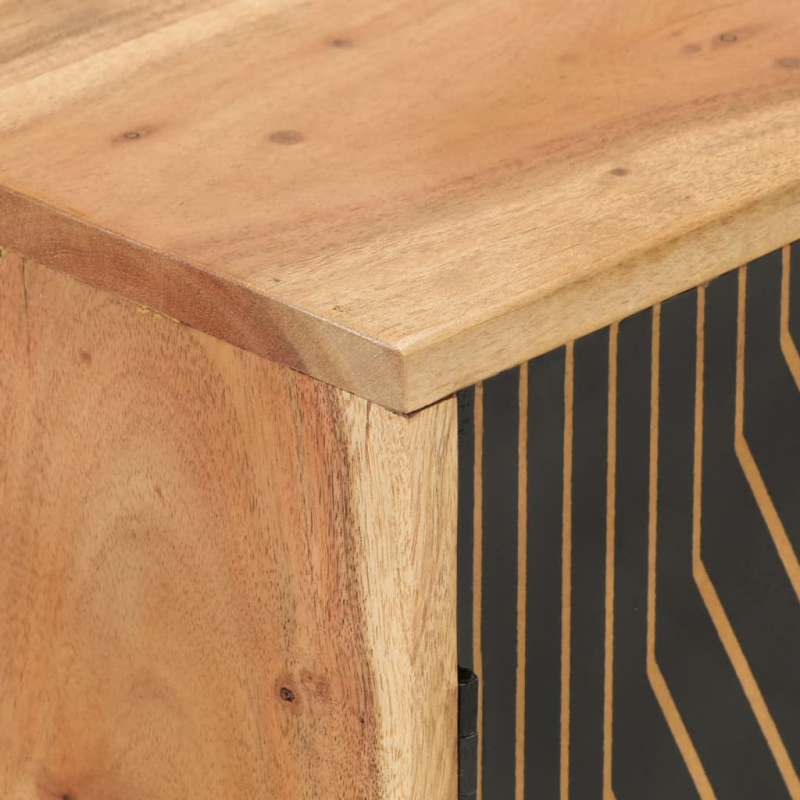 Sideboard 60x35x74 cm Massivholz Akazie